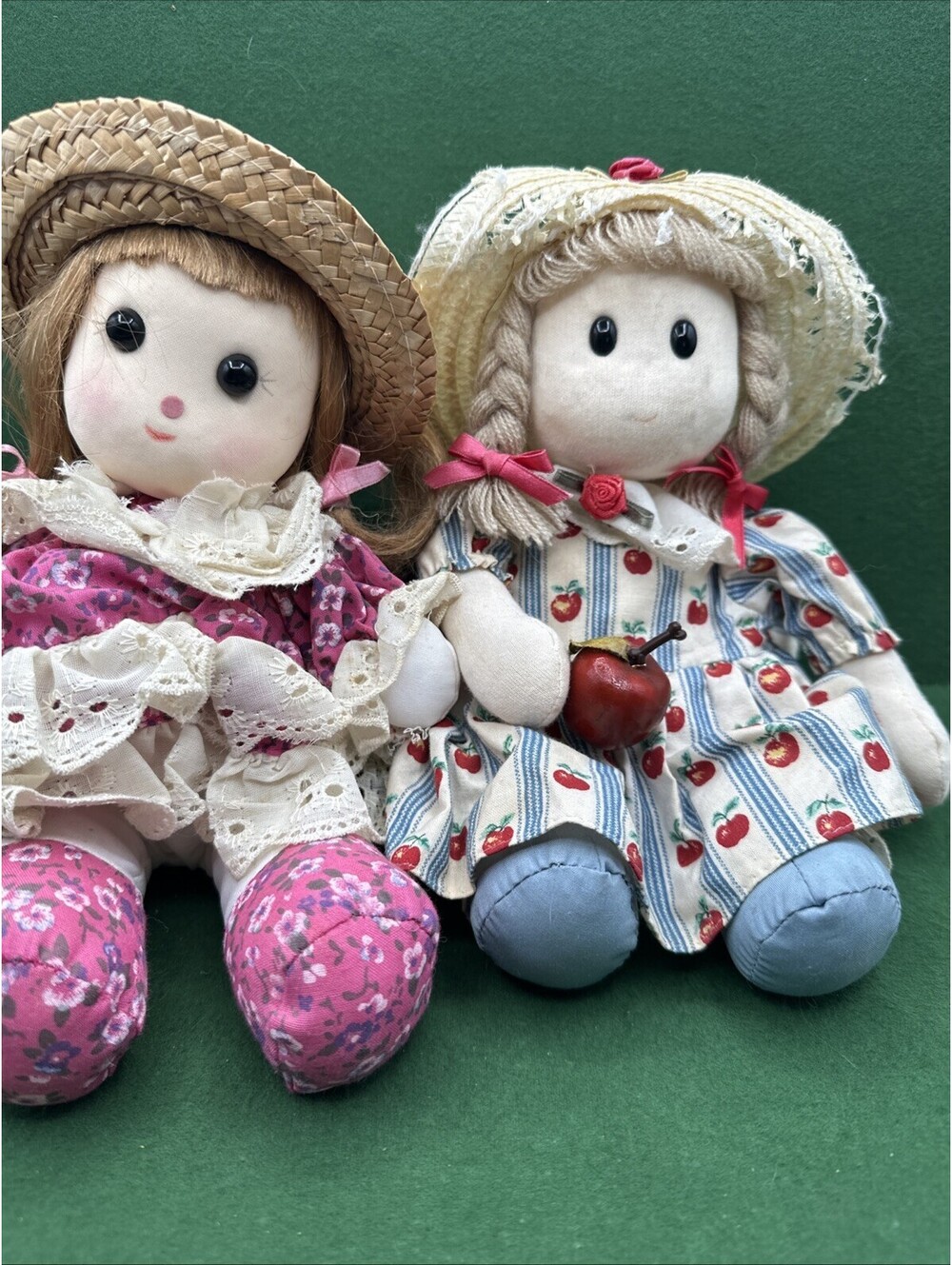 Vintage Wind Up Musical Cloth Doll by Berkley Designs With Friend Do Not Work